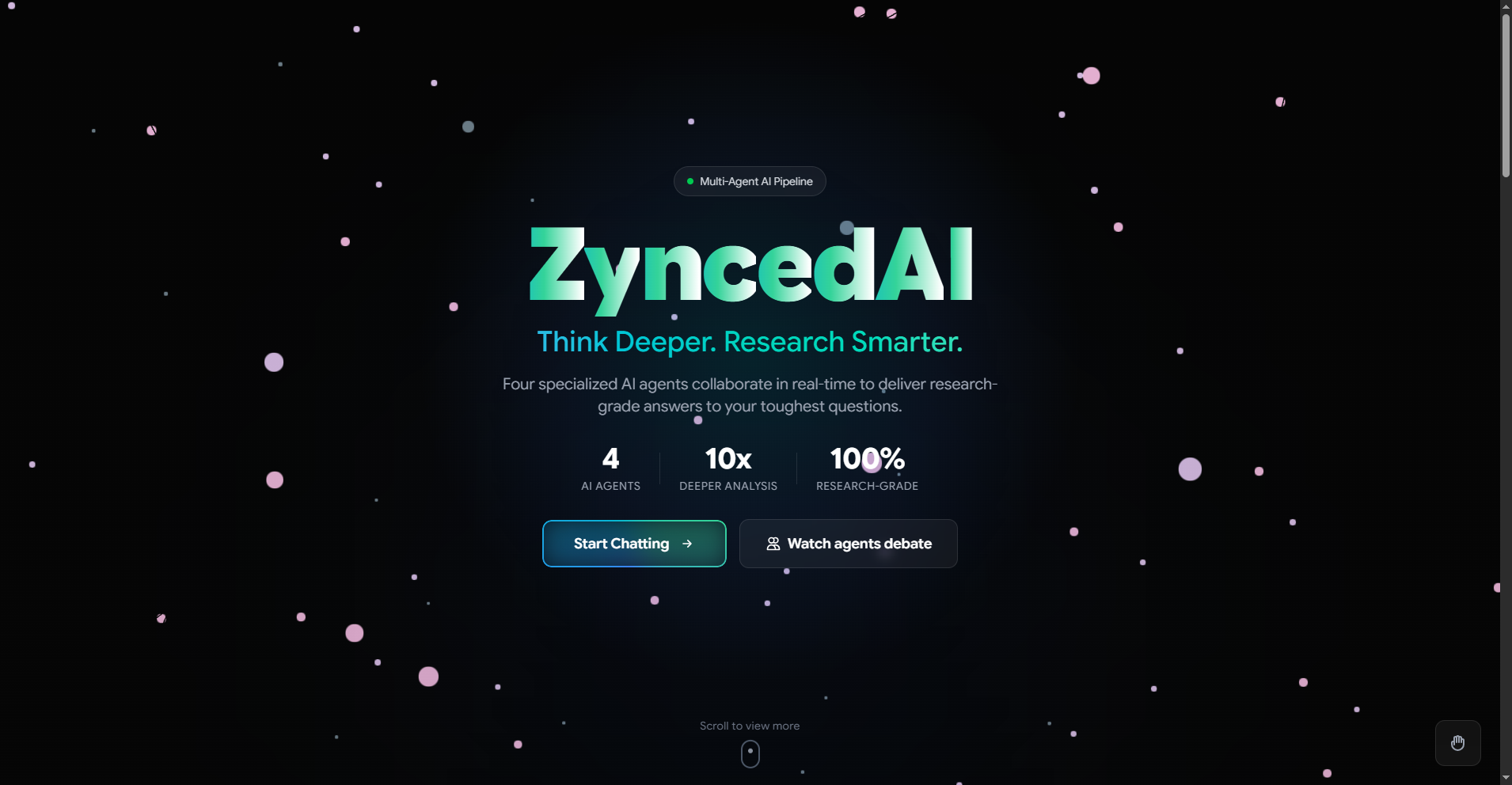 ZyncedAI - Multi-Agent Debate-Driven AI Platform - Innovative AI technology for structured reasoning and debate-based analysis
